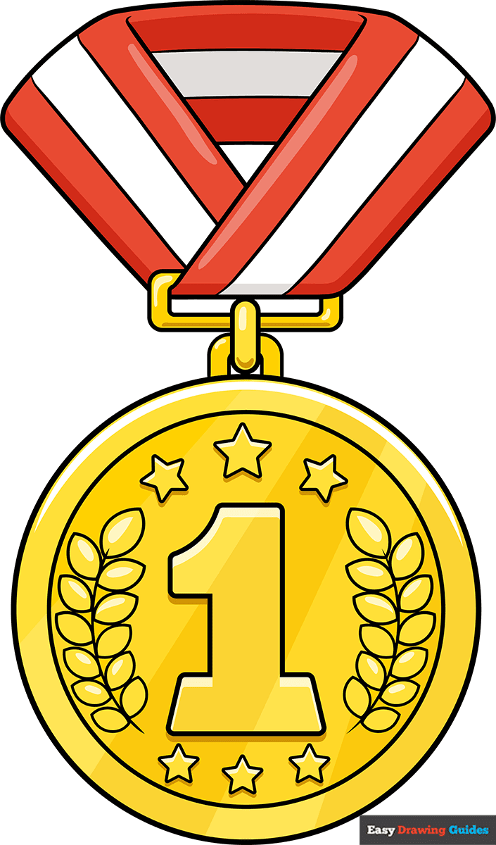 How to Draw a Gold Medal Featured Image