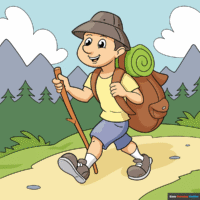 How to Draw a Hiker
