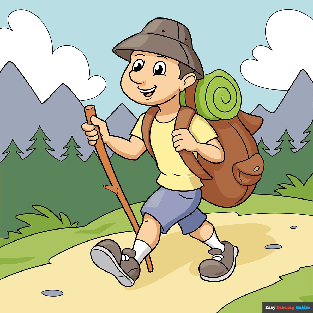 How to Draw a Hiker Featured Image