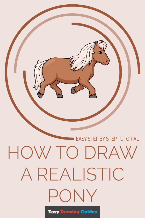 How to Draw a Realistic Pony Pinterest Image