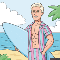 How to Draw Ken from Barbie