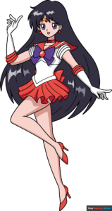 How to Draw Sailor Moon Mars Featured Image