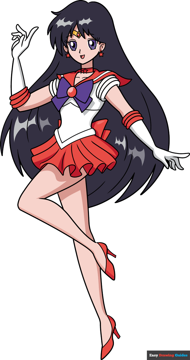 How to Draw Sailor Moon Mars Featured Image