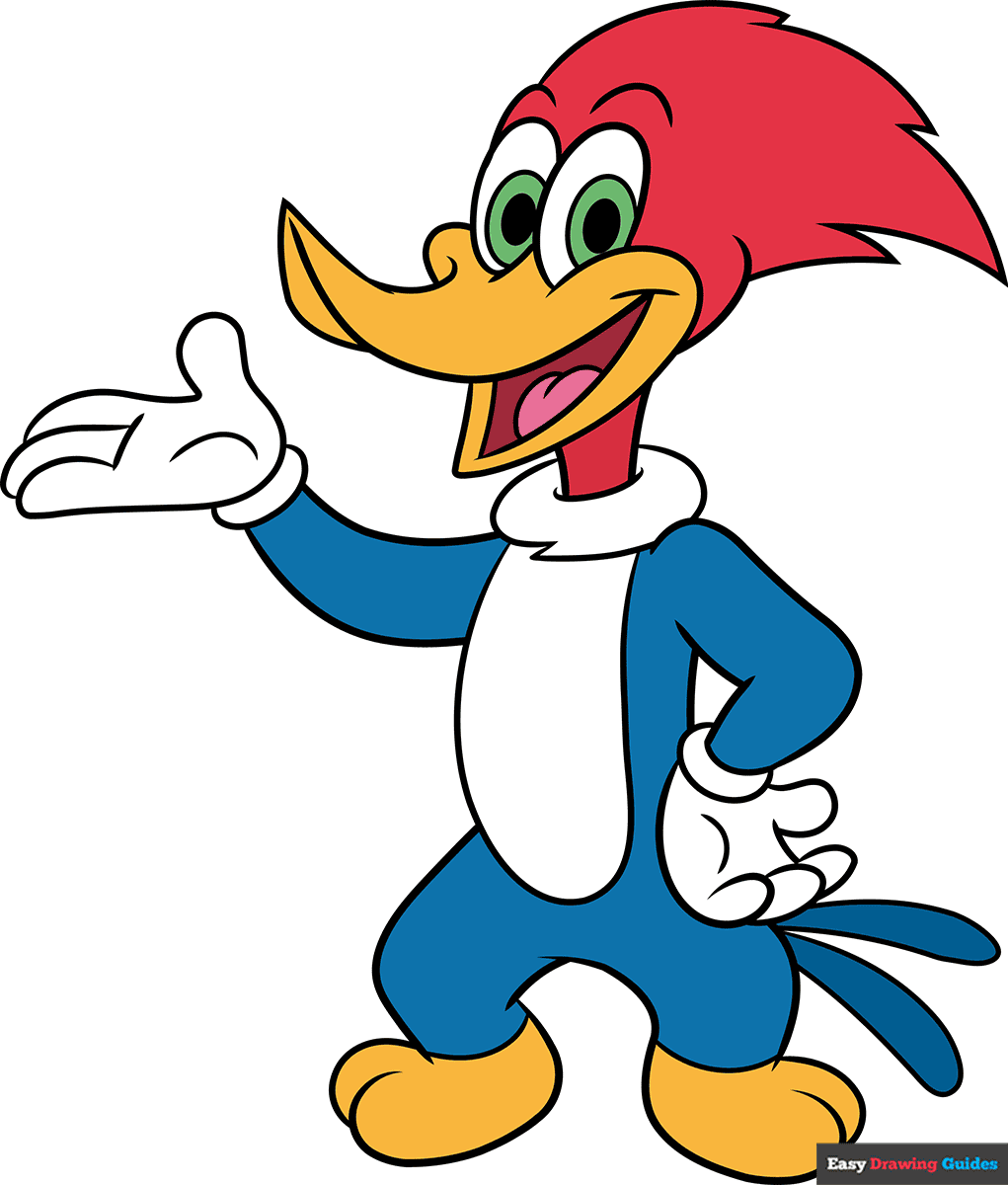 How to Draw Woody Woodpecker Featured Image