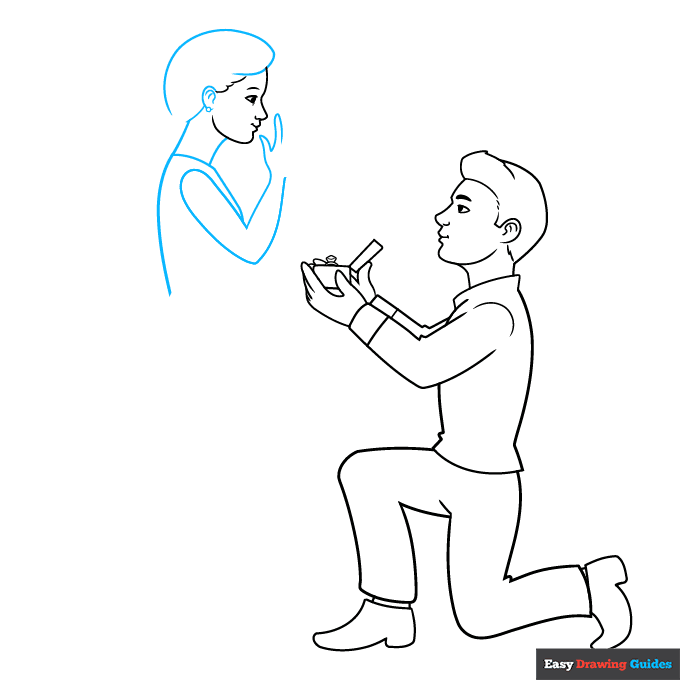 Proposal step-by-step drawing tutorial: step 6