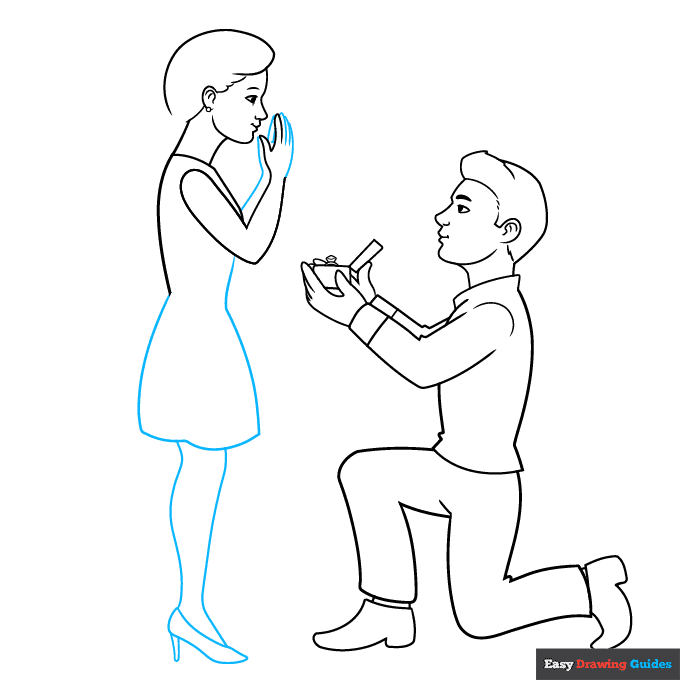 Proposal step-by-step drawing tutorial: step 7