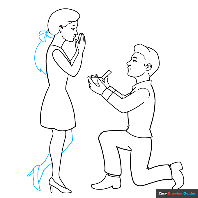 Proposal step-by-step drawing tutorial: step 8