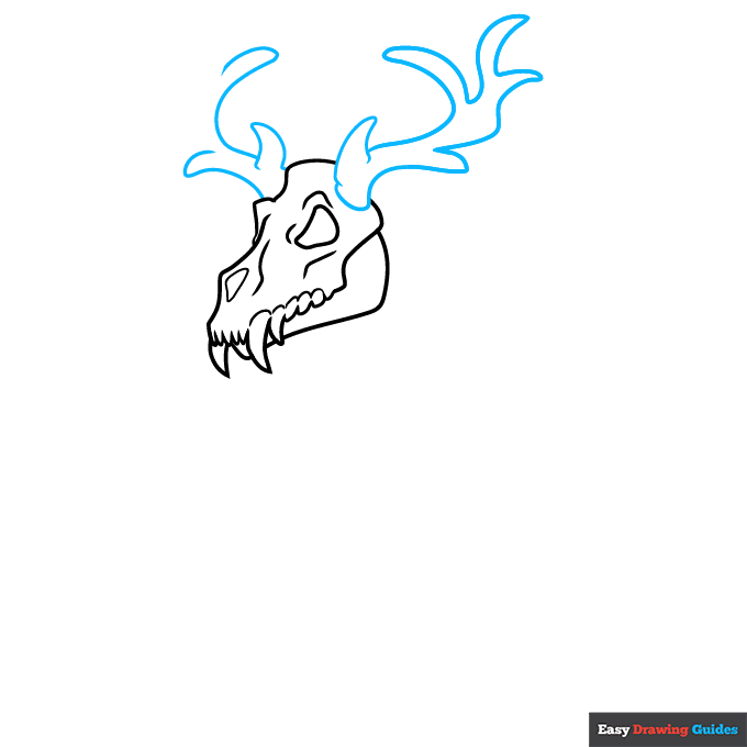Wendigo step-by-step drawing tutorial: step 3