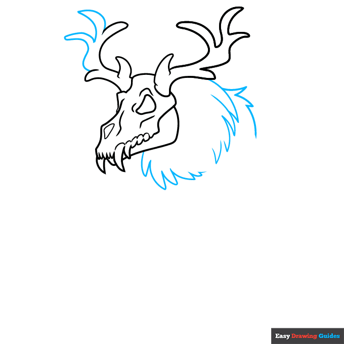 Wendigo step-by-step drawing tutorial: step 4