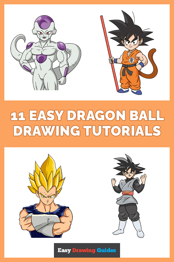 11 Easy Dragon Ball Drawing Tutorials Pinterest Image