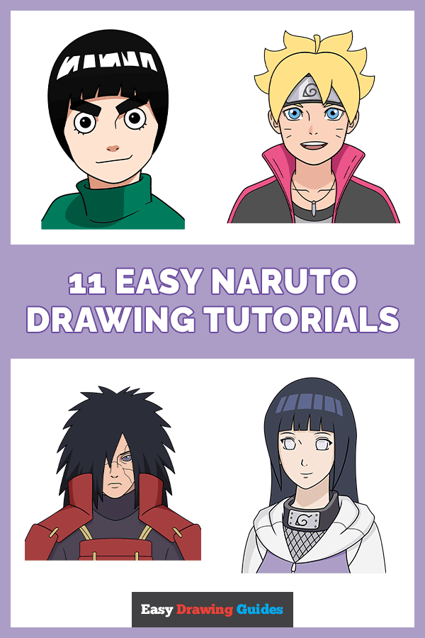 11 Easy Naruto Drawing Tutorials Pinterest Image