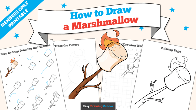 How to Draw a Marshmallow Printable Thumbnail