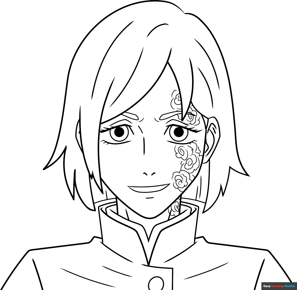 Free printable nobara kugisaki from jujutsu kaisen coloring page