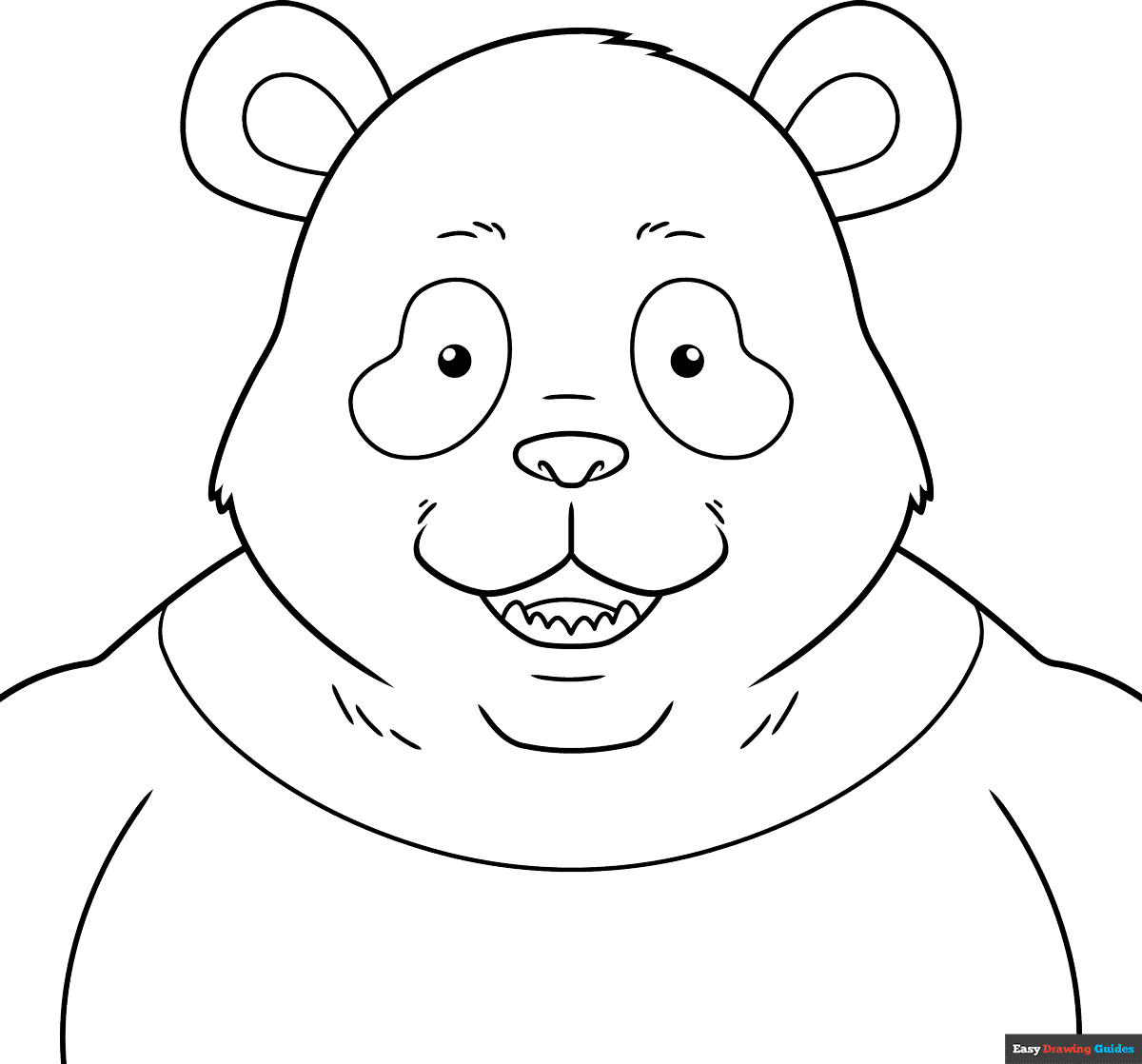 Free printable panda from jujutsu kaisen coloring page