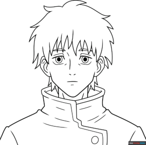 Free printable yuta okkotsu from jujutsu kaisen coloring page