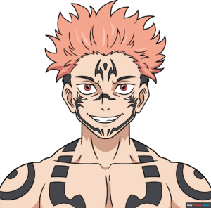 How to Draw Sukuna from Jujutsu Kaisen Featured Image