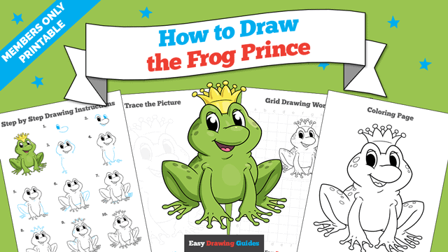 How to Draw the Frog Prince Printable Thumbnail