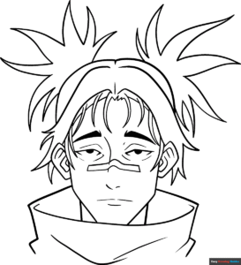 Free printable choso from jujutsu kaisen coloring image
