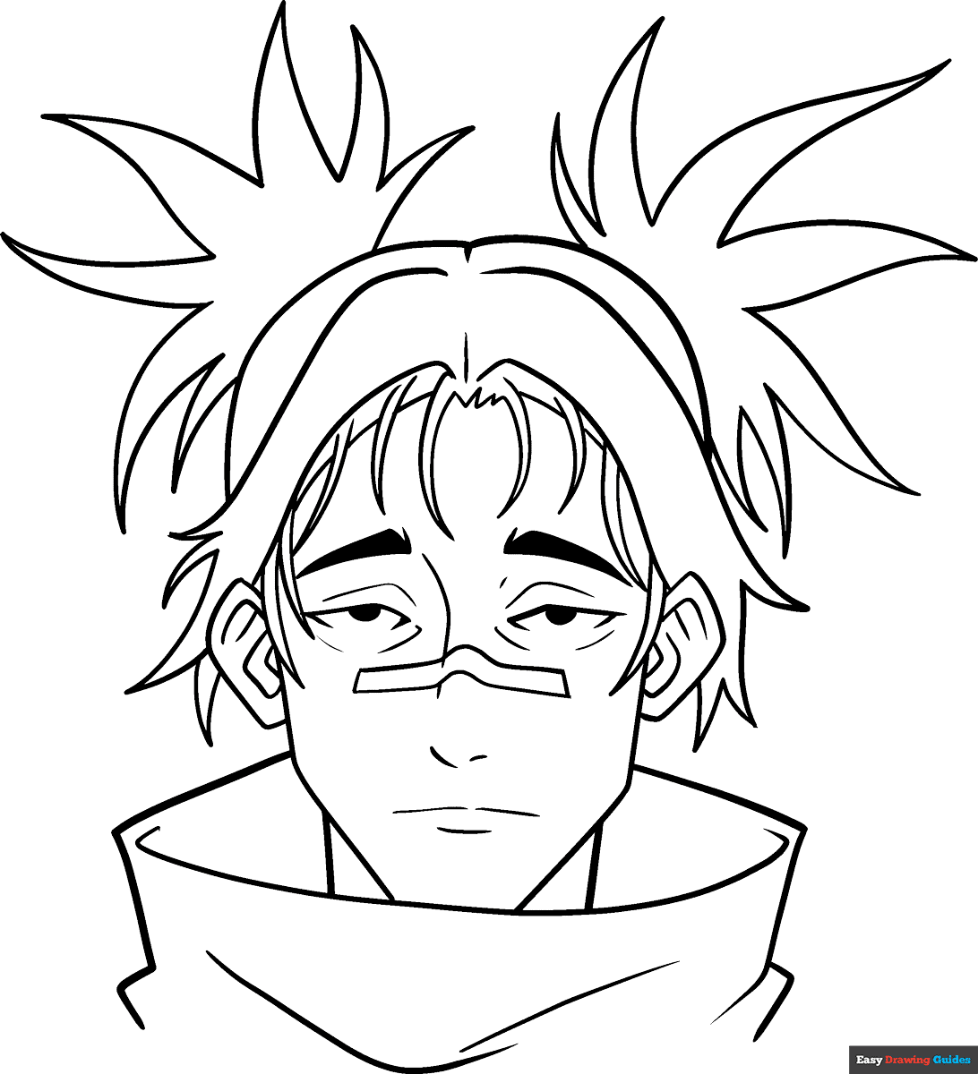 Free printable choso from jujutsu kaisen coloring image