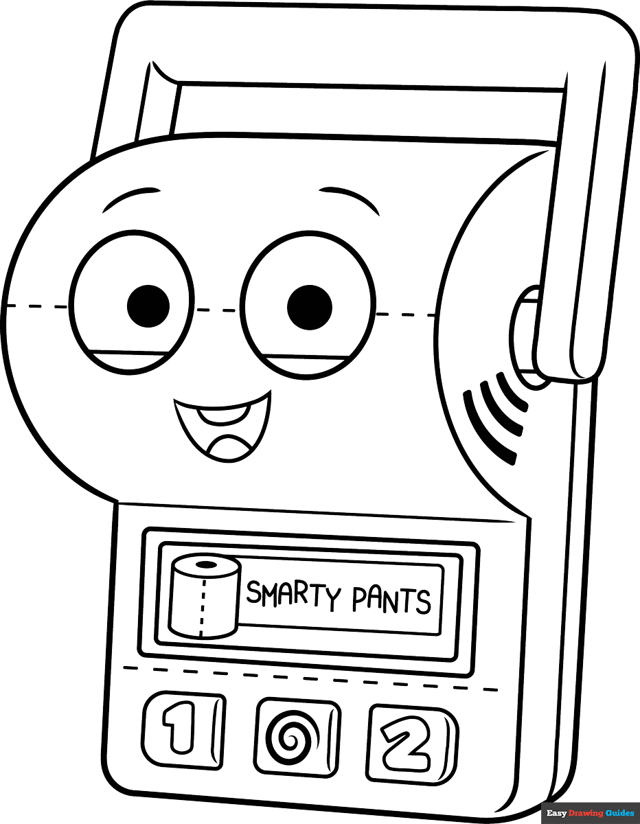 Free printable smarty Pants coloring page