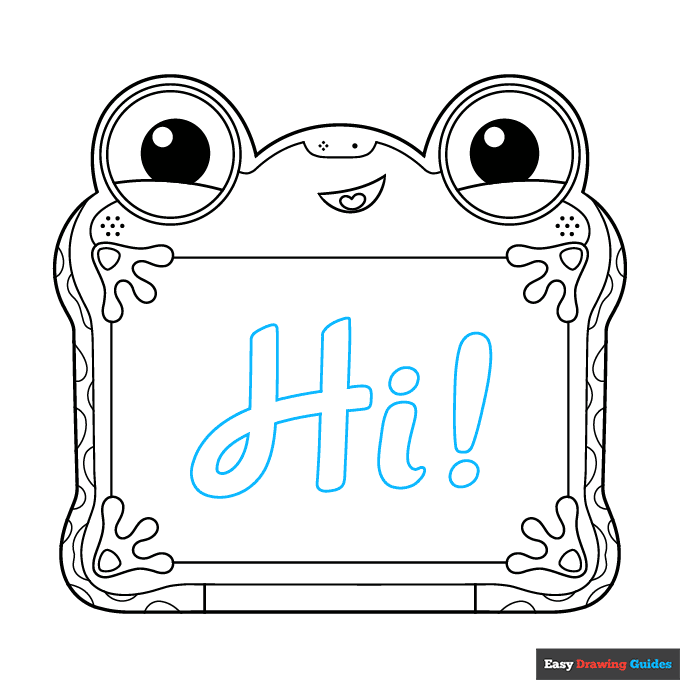 Lilypad from Toy Story step-by-step drawing tutorial: step 9