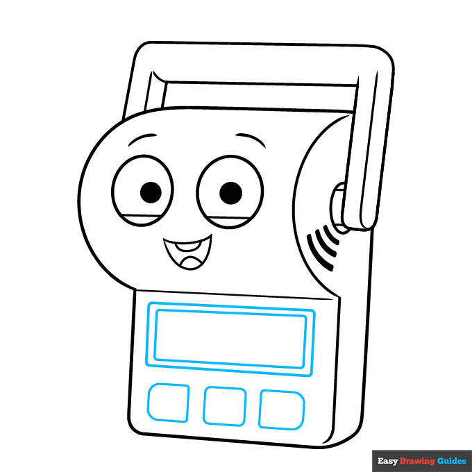 Smarty Pants from Toy Story step-by-step drawing tutorial: step 6