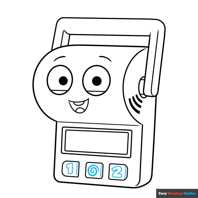 Smarty Pants from Toy Story step-by-step drawing tutorial: step 7