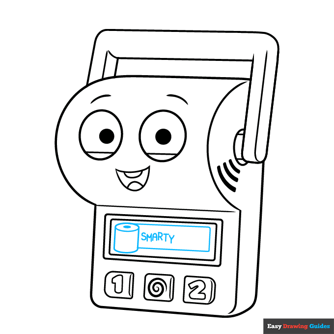 Smarty Pants from Toy Story step-by-step drawing tutorial: step 8