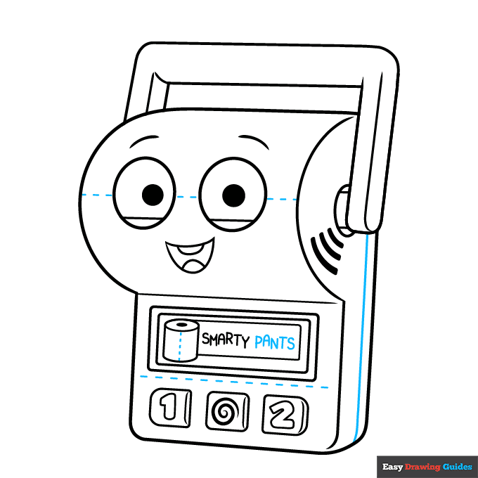 Smarty Pants from Toy Story step-by-step drawing tutorial: step 9