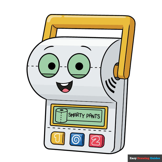 Smarty Pants from Toy Story step-by-step drawing tutorial: step 10