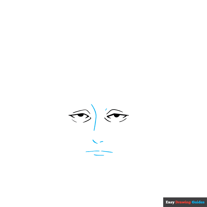 Choso from Jujutsu Kaisen step-by-step drawing tutorial: step 2