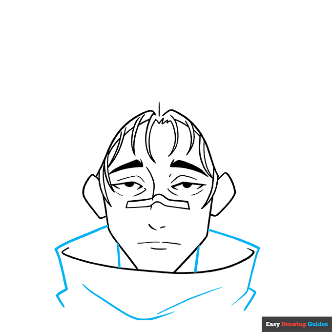 Choso from Jujutsu Kaisen step-by-step drawing tutorial: step 6