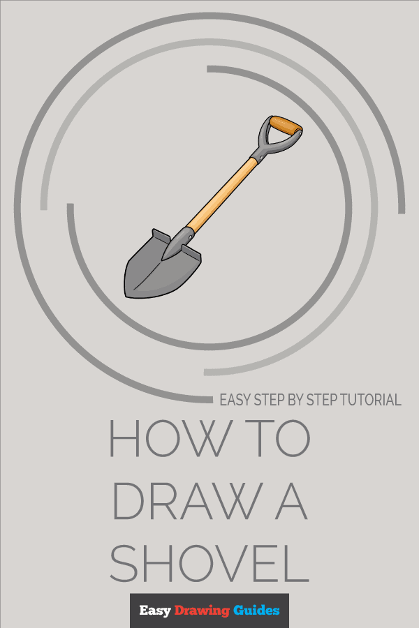How to Draw a Shovel Pinterest Image