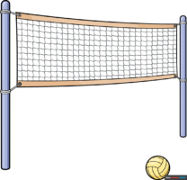 How to Draw a Volleyball Net