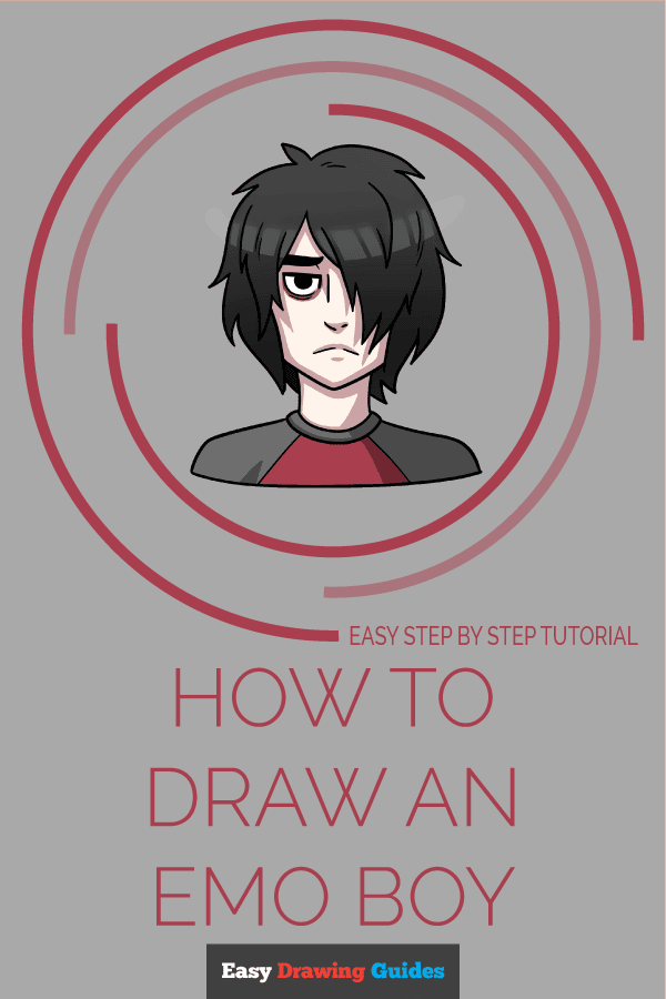 How to Draw an Emo Boy Pinterest Image