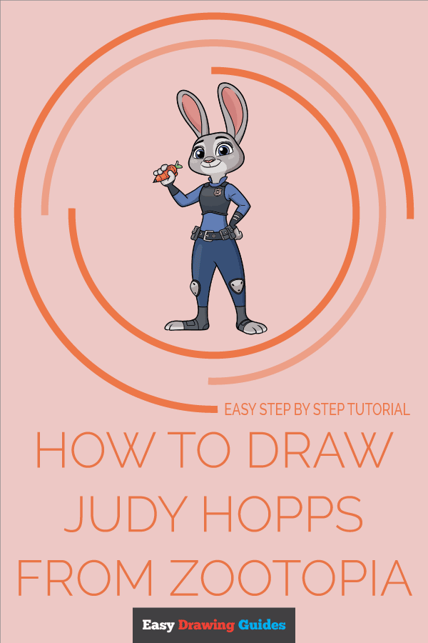 How to Draw Judy Hopps from Zootopia Pinterest Image