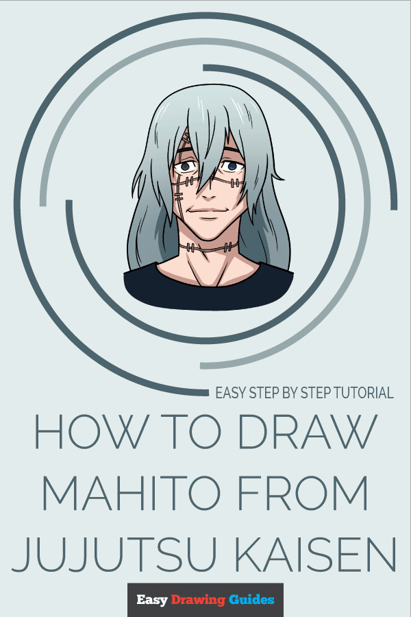 How to Draw Mahito from Jujutsu Kaisen Pinterest Image
