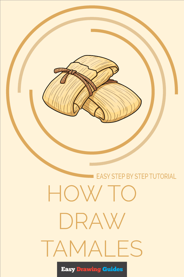 How to Draw Tamales Pinterest Image
