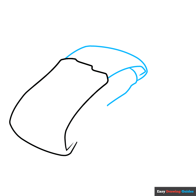 Tamales step-by-step drawing tutorial: step 2