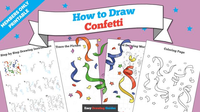 How to Draw Confetti Printable Thumbnail