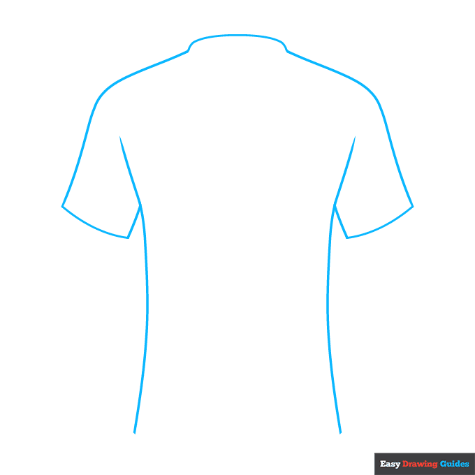 Lamine Yamal Barcelona Jersey step-by-step drawing tutorial: step 1