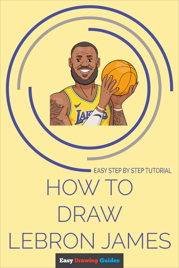How to Draw Lebron James Pinterest Image