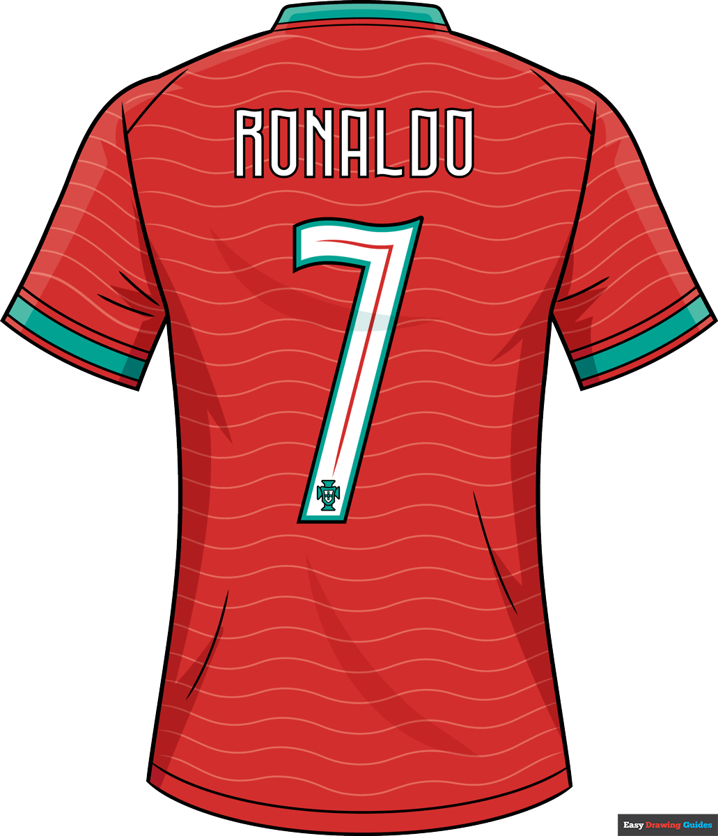 How to Draw the Cristiano Ronaldo Purtugal Jersey Featured Image