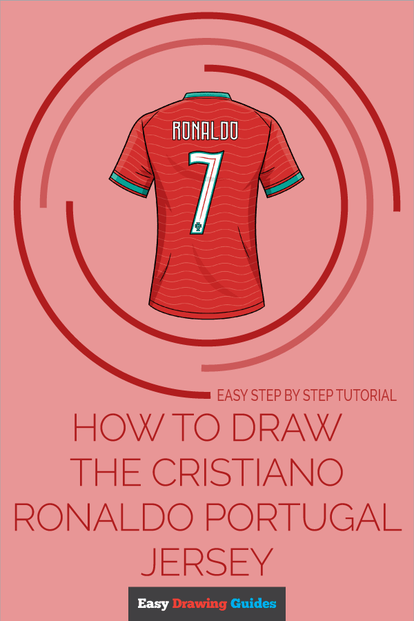 How to Draw the Cristiano Ronaldo Purtugal Jersey Pinterest Image