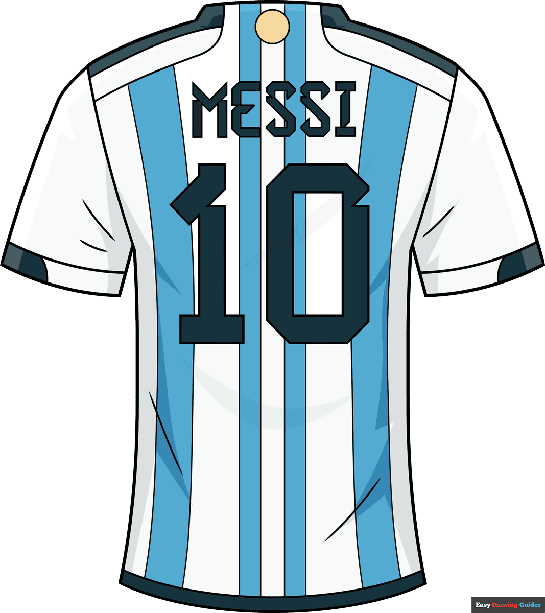 How to Draw the Lionel Messy Argentina Jersey Featured Image