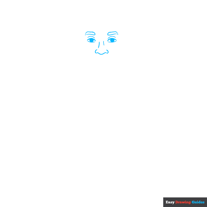 Kobe Bryant step-by-step drawing tutorial: step 1