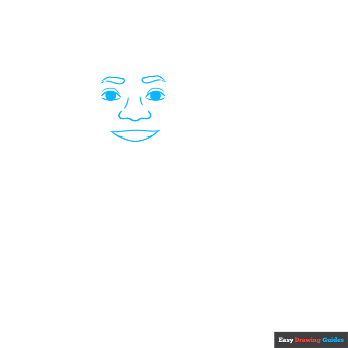 Lebron James step-by-step drawing tutorial: step 1