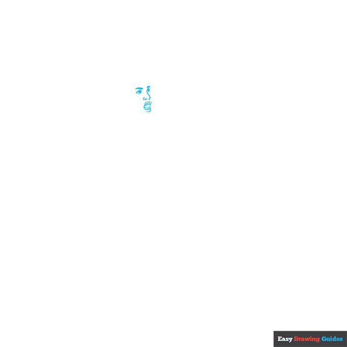 Michael Jordan step-by-step drawing tutorial: step 1