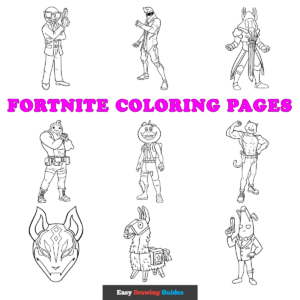 Free Printable Fortnite Coloring Pages - Pinterest Image