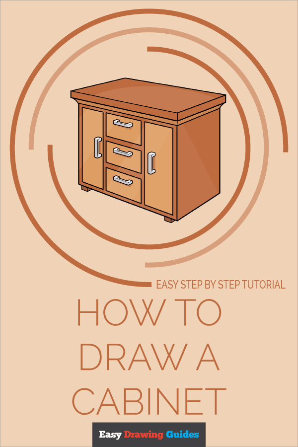 How to Draw a Cabinet Pinterest Image